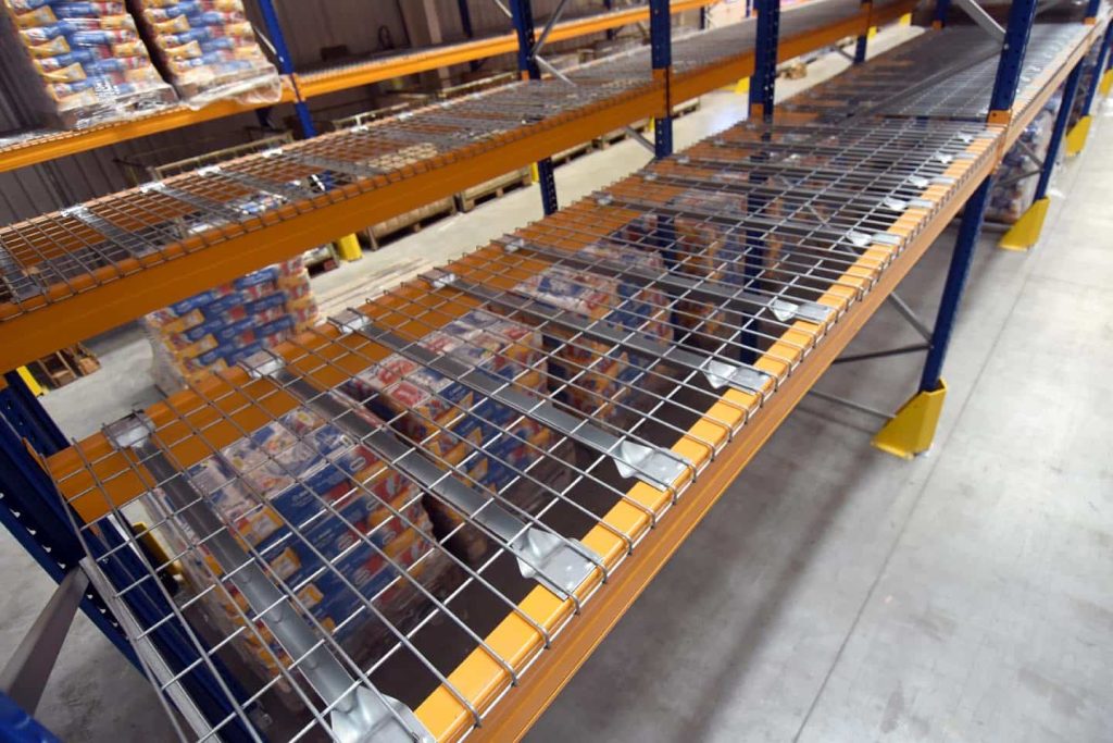 Empty Pallet Rack at Mapei UK