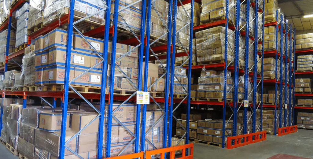 Types of warehouse pallet racking: Double deep racking at Teepee Materials Handling