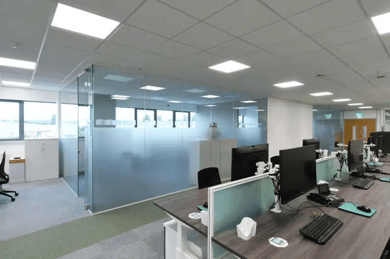 glass office partitions installed by Teepee