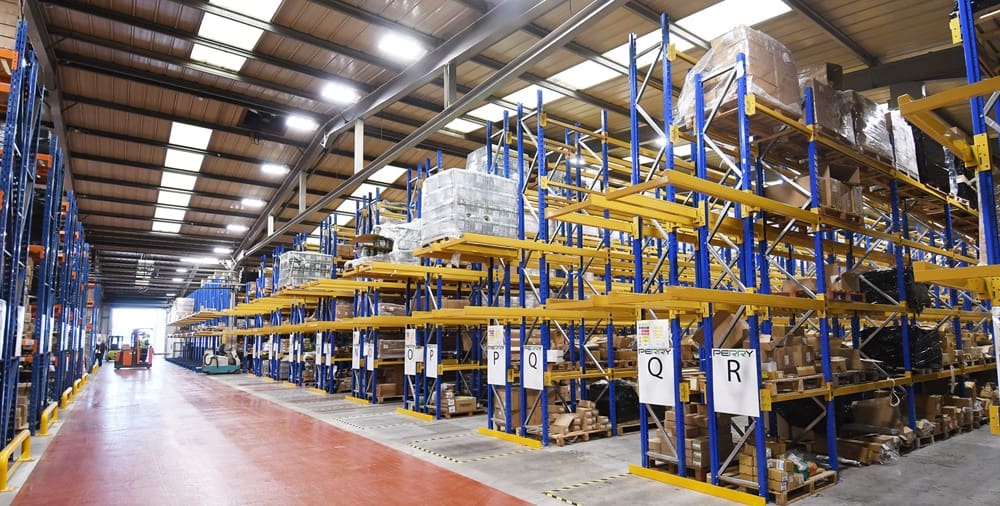 Warehouse racking setup by Teepee Materials Handling: experts in pallet racking installation