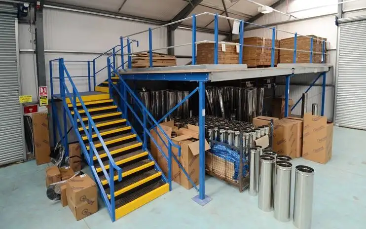 Mezzanine floor installation